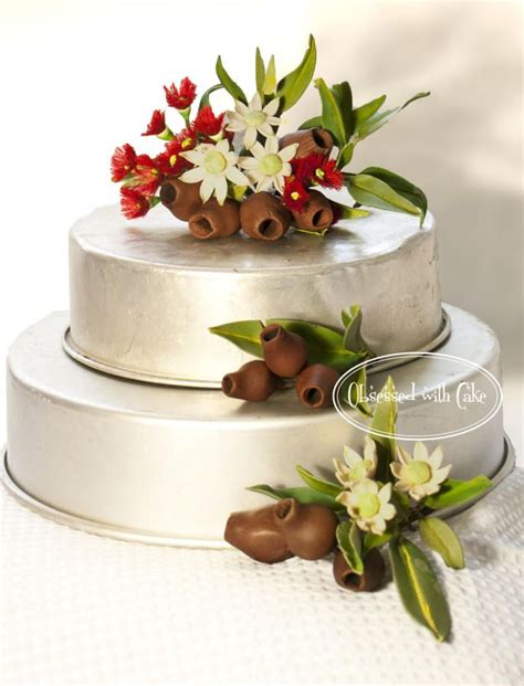 Australian Native Flowers Cake By Ozgirl39 Christmas Cake Decorations Christmas Cakes