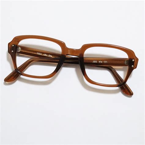 【deadstock 】1980 s parmelee industries uss military official g i glasses brown 50 22 ｜ ビンテージ