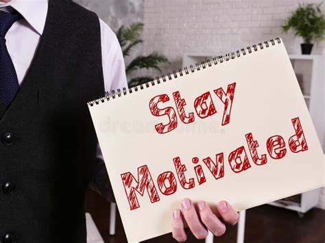Stay Motivated Word Written On Wood Block Stay Motivated Text On