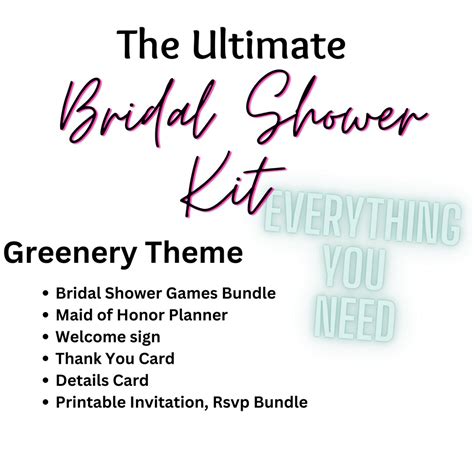 Bridal Shower Kit Everything You Need For The Ultimate Bridal Shower
