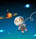 Dog astronaut exploring space 417924 Vector Art at Vecteezy