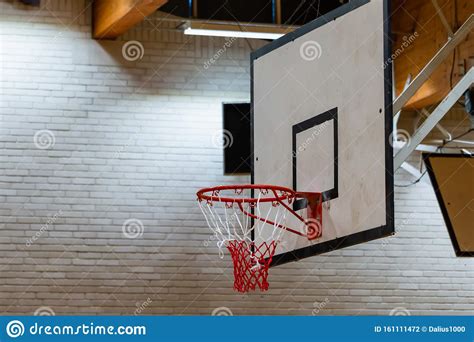 Used Basketball Backboard Hoop Net Inside Of Basketball Court Right