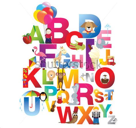 19 Nursery Alphabet Letters Ai Vector Eps Png Jpeg Format Download