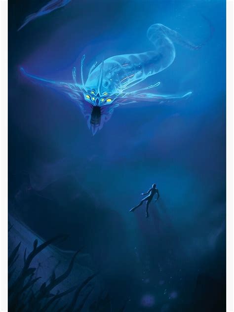 Subnautica Ghost Leviathan Poster For Sale By Kylemthom Redbubble