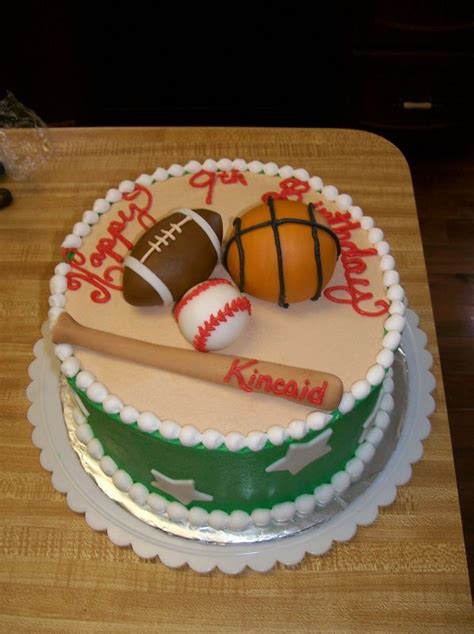 Sports Fans Sports Birthday Cakes Boy Birthday Cake