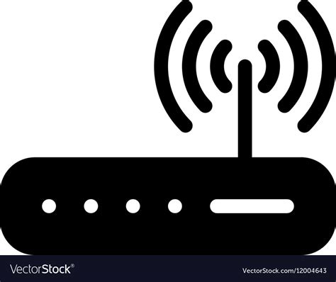 Router Icon Flat Royalty Free Vector Image Vectorstock