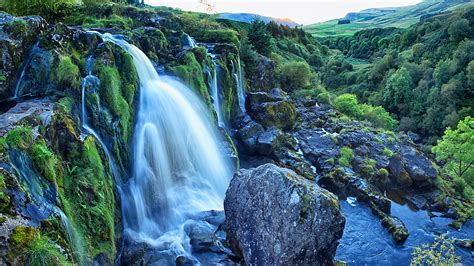 Loup Of Fintry Is A Waterfall On The River Endrick East Of Fintry In