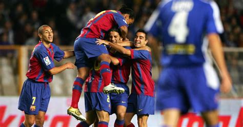 He scored two excellent finishes from outside the box before smashing in a third off the underside of the crossbar. Espanyol 0-1 Barcelona 2004: Report, Ratings & Reaction as ...