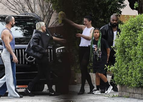 North West 9 Appears Downcast With Dad Kanye And His Wife Bianca Censori At La Church In