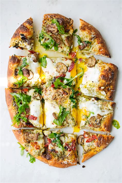 Pizza (countable and uncountable, plural pizzas or (rare) pizze). Breakfast Pizza with Basil Pesto Recipe | Little Spice Jar