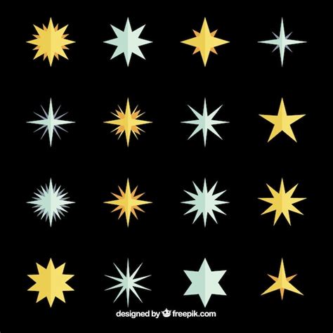 Free Vector Golden And Silver Stars