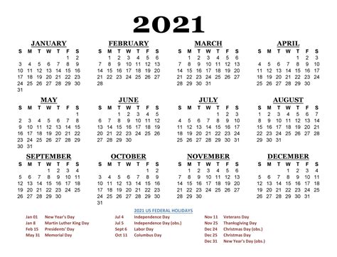 2021 blank and printable calendar with united states holidays in word document format. Free 2021 California Printable Calendar with Holidays [PDF ...