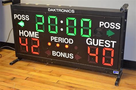 Basketball Scoreboard From Daktronics At 1stdibs