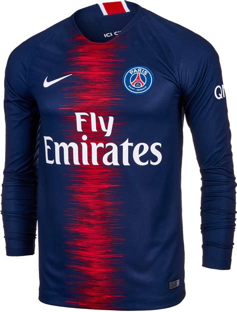 Set to be used in the knockout stage of the champions league, the 2019/20 jordan® psg 4th jersey from soccerpro.com is a unique black design that will. Nike PSG Home L/S Jersey 2018-19 - SoccerPro