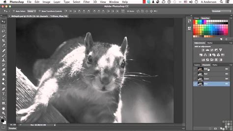 Adobe Photoshop Cc Tutorial Bit Depth And Image Information Youtube