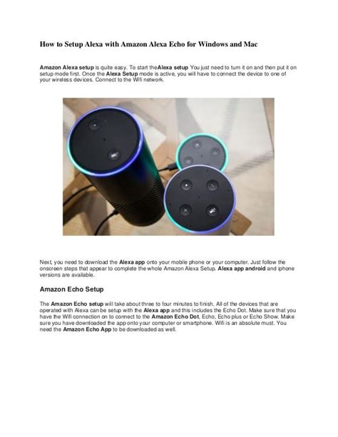 How To Setup Alexa With Amazon Echo