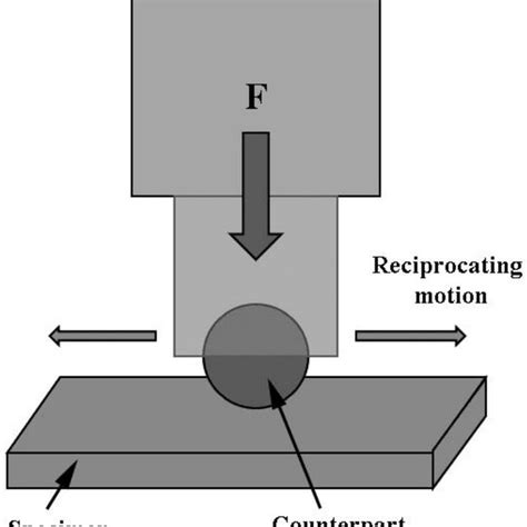 Schematic Diagram Of The Reciprocating Friction And Wear Tester Hsr 2m