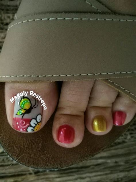 Imagenes de uñas pintadas faciles y bonitas para los pies bonitas uñas transparentes de colores. Mariposa💅 | Diseños de uñas pies, Manicura de uñas, Uñas ...
