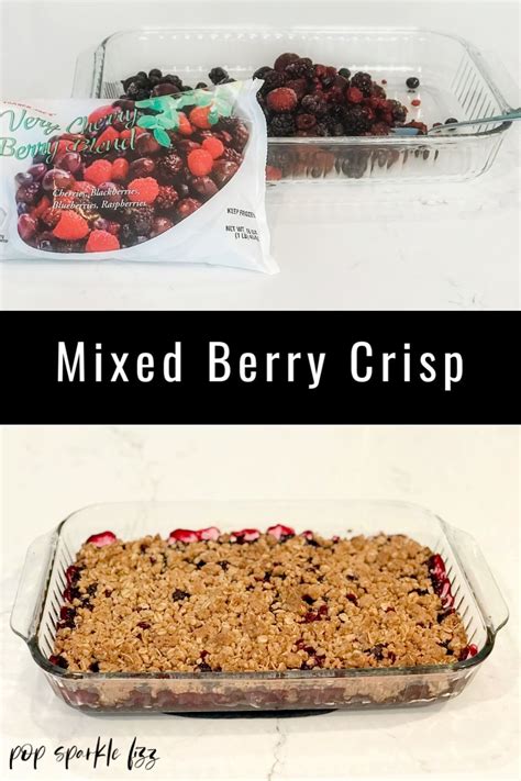 Mixed Berry Crisp Pop Sparkle Fizz Recipe Mixed Berry Crisp