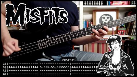 Misfits Attitude Bass Cover With Tabs And Lyrics Youtube