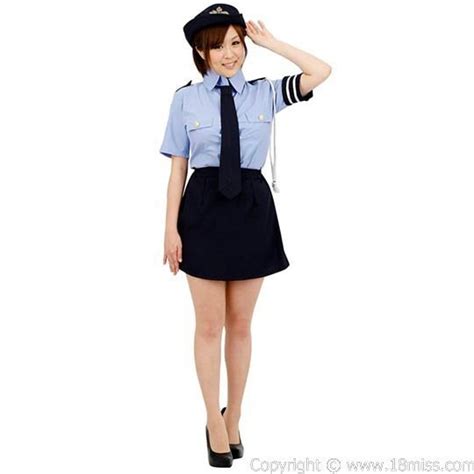 Mini Skirt Police Woman Costume