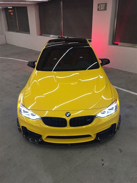 Glossy Yellow Bmw M3 😻 Bmw Bmw M3 Bmw Car