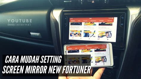 Maybe you would like to learn more about one of these? CARA SETTING SCREEN MIRROR PADA NEW FORTUNER VRZ - YouTube