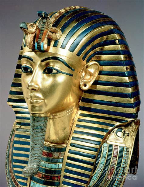 The Gold Funerary Mask From The Tomb Of Tutankhamun Photograph By