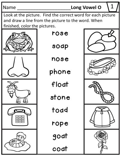 You can find an assortment of printable reading wo. Long Vowel O Teams Worksheets - OA, O_E