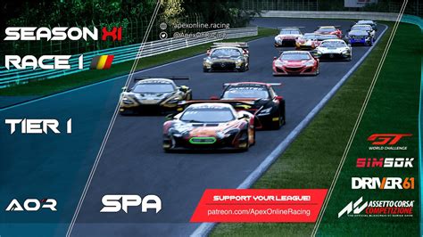 Assetto Corsa Competizione Season XI Race 1 Tier 1 PC Spa