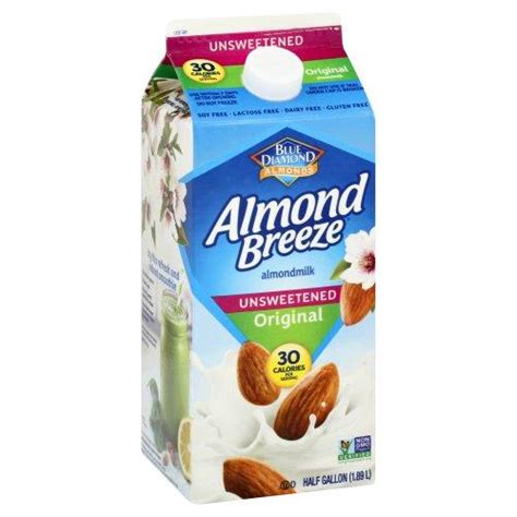 Blue Diamond Unsweetened Original Almond Milk Grocery Heart