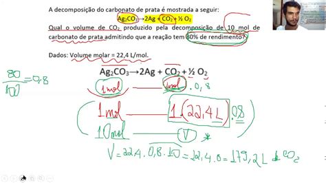 Resolução De Exercícios Sobre Cálculo Estequiométrico 18 11 2020 1