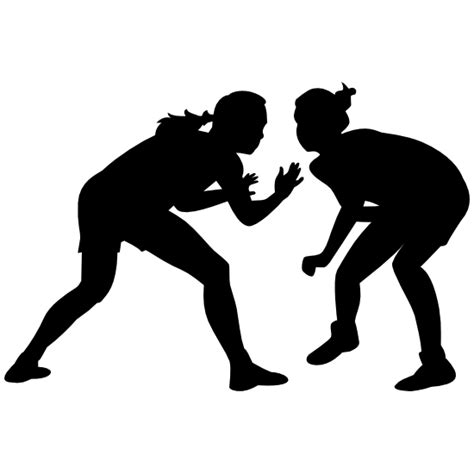 Female Wrestlers Sticker