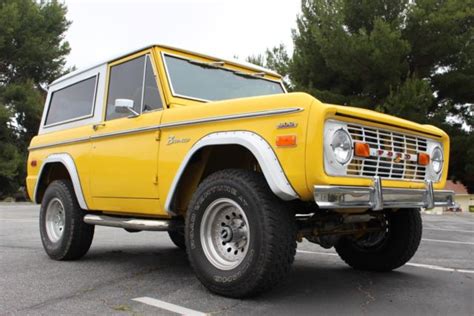 Ford Bronco Suv 1974 Yellow For Sale 1974 Ford Bronco Base Sport