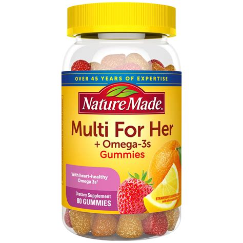Nature Made Multi For Her Plus Omega 3s Adult Gummies Shop