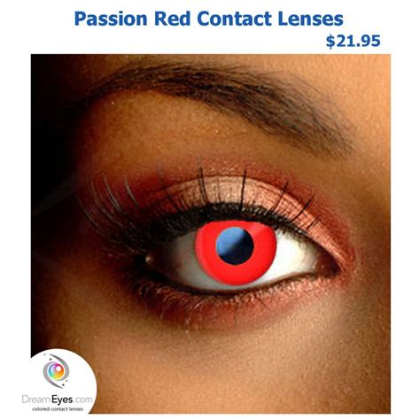 Passion Red Contact Lenses In 2020 Contact Lenses Colored Red