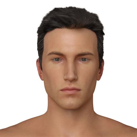 Male Face 3d Model Download For Free Gambaran
