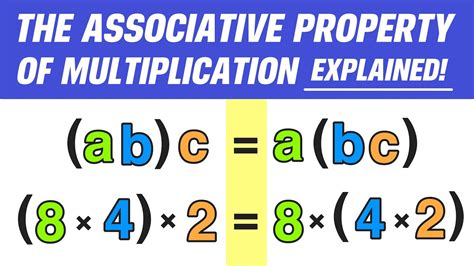 The Associative Property Of Multiplication Explained Youtube