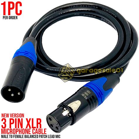 【new Version】3 Pin Xlr Microphone Cable Male To Female Balanced Patch