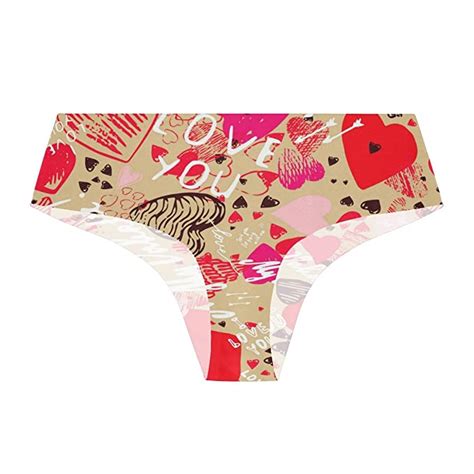 Buy I Love You Heart Valentines Day Womens Panties Seamless Panty