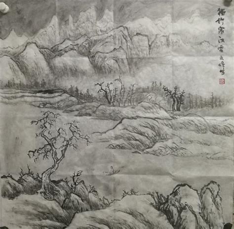 中国山水画作品：《独钓寒江雪》欣赏 知乎