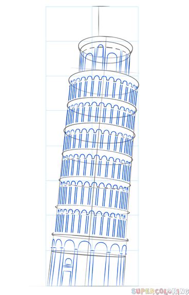 Image 7 of 15 from gallery of the importance of sketches as a form of representation. How to draw the leaning tower of Pisa | Step by step ...