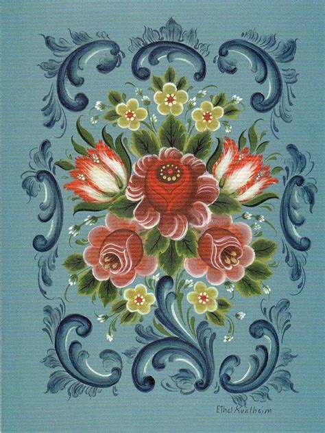 Stitches = 114w x 130h colours = 4 dmc colours finished size = 8.5 x 9.5 using 14count or 6.5 x 7.5 using 18count. rosemaling patterns - Recherche Google | Arts | Pinterest ...