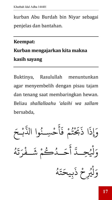 Khutbah Idul Adha - Yayasan Mufid