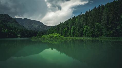 Hd Wallpaper Lake Mountain Landscape Water Nature Forest Sky