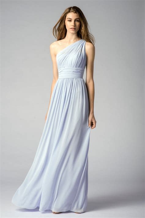 A fresh hair cut sounds great, but what if you're pressed for time? Watters 7546i Tamara Bridesmaid Dress One-Shoulder