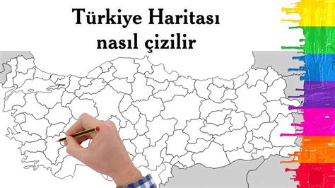 Türkiye Haritası nasıl çizilir Türkiye Haritası çizimi kolay YouTube