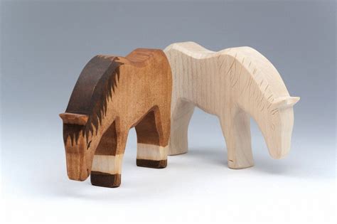 Wooden Horse Horse Toy Wooden Horse Horse Figurine Etsy