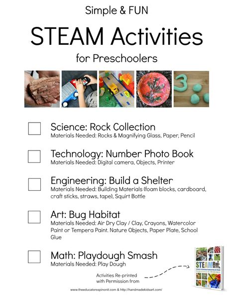 Simple And Fun Steam Activities For Preschoolers The Educators Spin