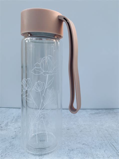 Double Wall Reusable Glass Water Bottle